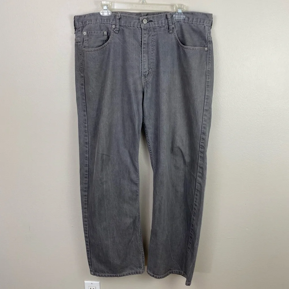 Levi's 569 Gray Loose Straight Jeans Baggy Fit